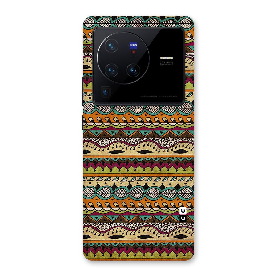Bohemian Style Aztec Art Back Case for Vivo X80 Pro