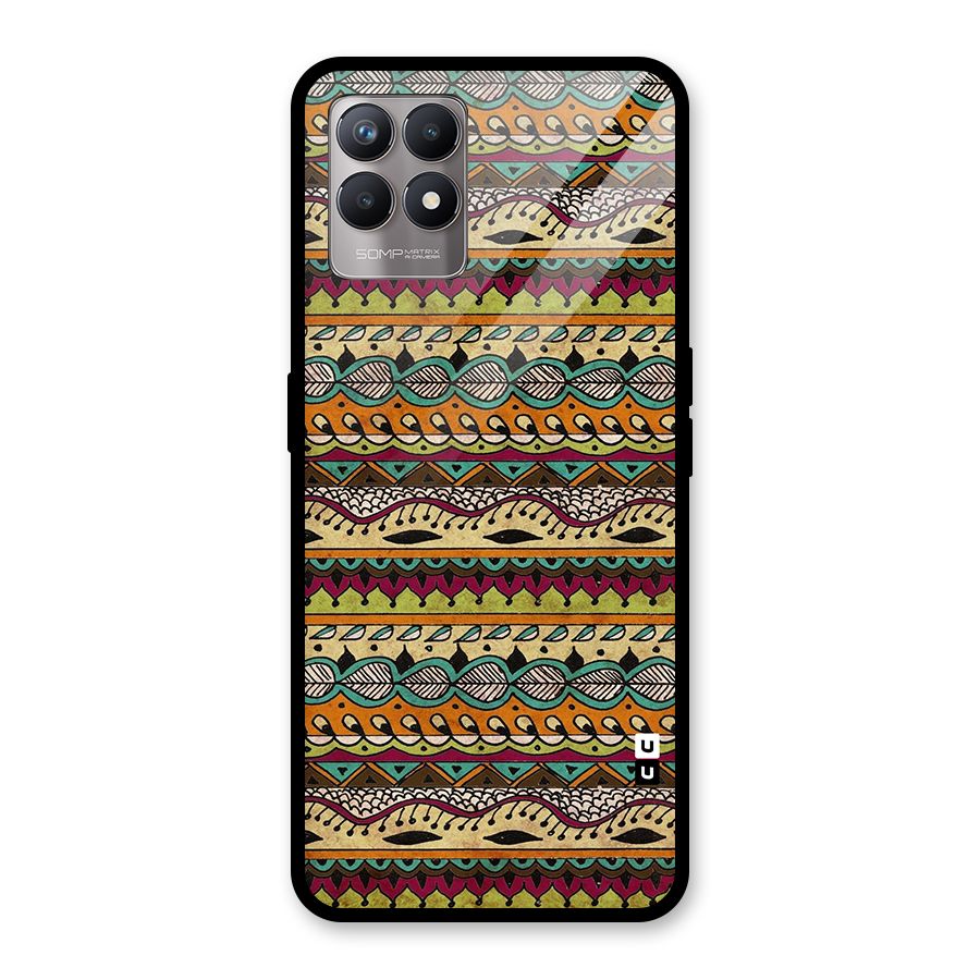 Bohemian Style Aztec Art Glass Back Case for Realme Narzo 50