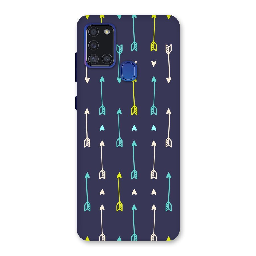 Boho Arrow Pattern Back Case for Galaxy A21s