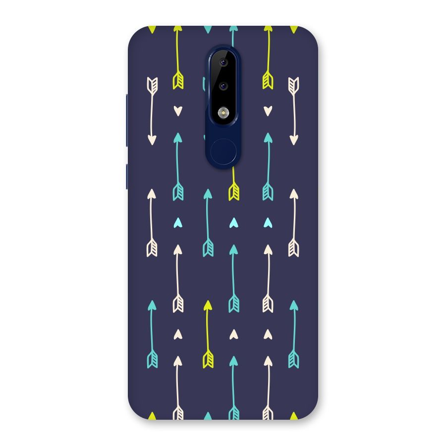 Boho Arrow Pattern Back Case for Nokia 5.1 Plus