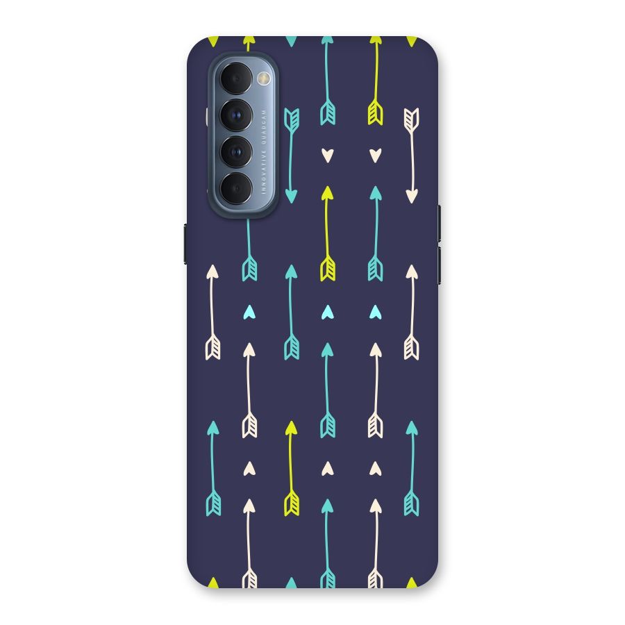 Boho Arrow Pattern Back Case for Reno4 Pro