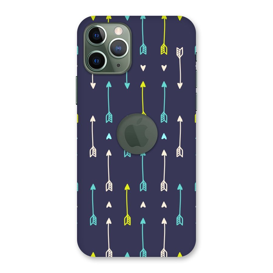 Boho Arrow Pattern Back Case for iPhone 11 Pro Logo  Cut