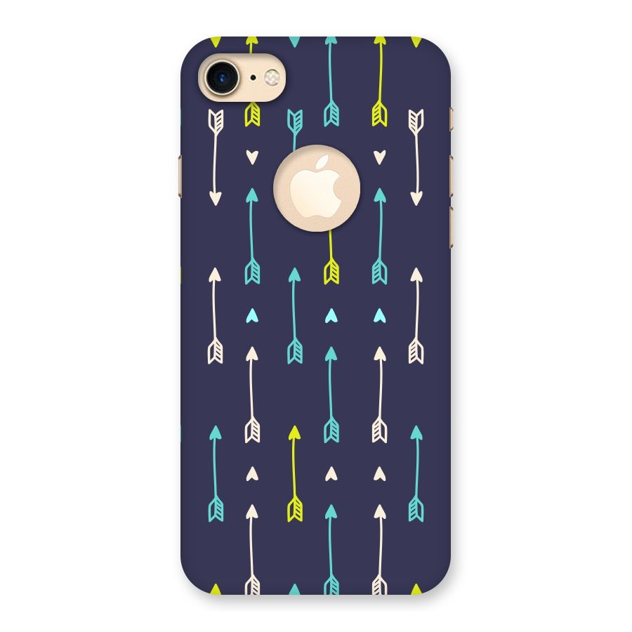 Boho Arrow Pattern Back Case for iPhone 7 Logo Cut