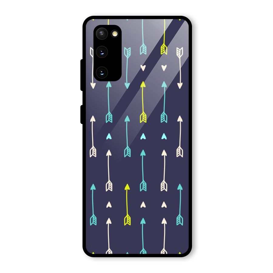 Boho Arrow Pattern Glass Back Case for Galaxy S20 FE 5G