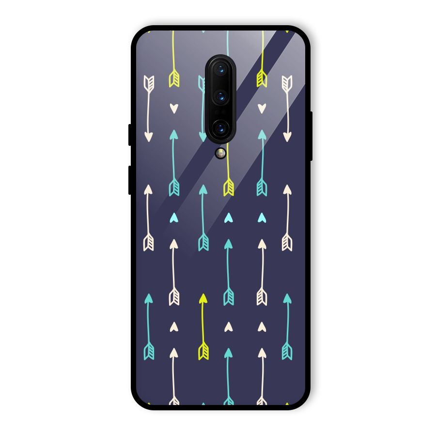 Boho Arrow Pattern Glass Back Case for OnePlus 7 Pro