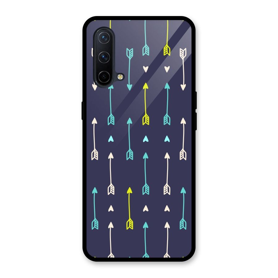 Boho Arrow Pattern Glass Back Case for OnePlus Nord CE 5G