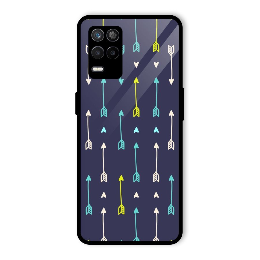 Boho Arrow Pattern Glass Back Case for Realme 9 5G