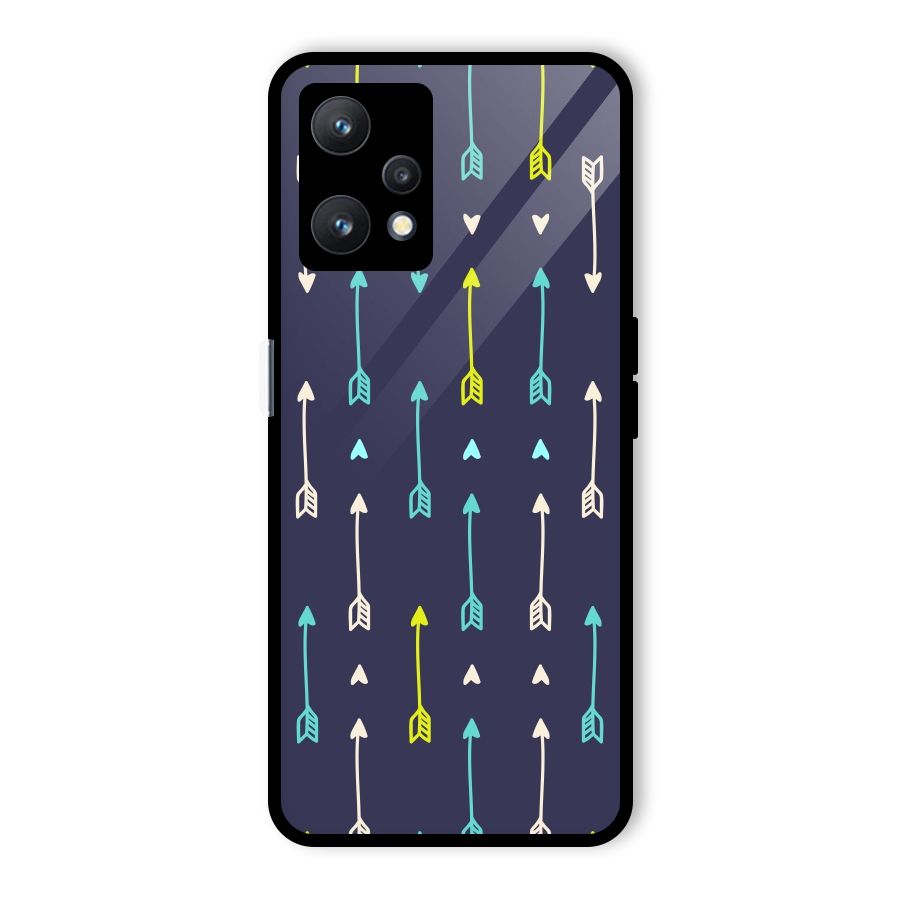 Boho Arrow Pattern Glass Back Case for Realme 9 Pro 5G