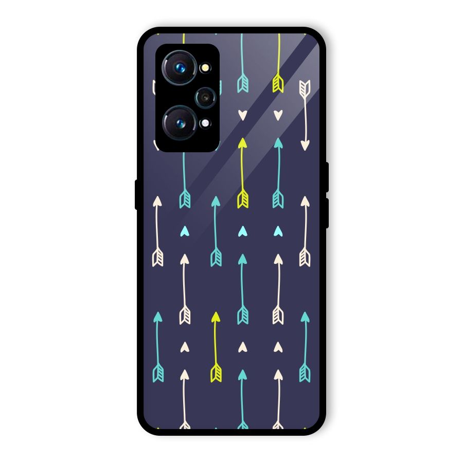 Boho Arrow Pattern Glass Back Case for Realme GT Neo2