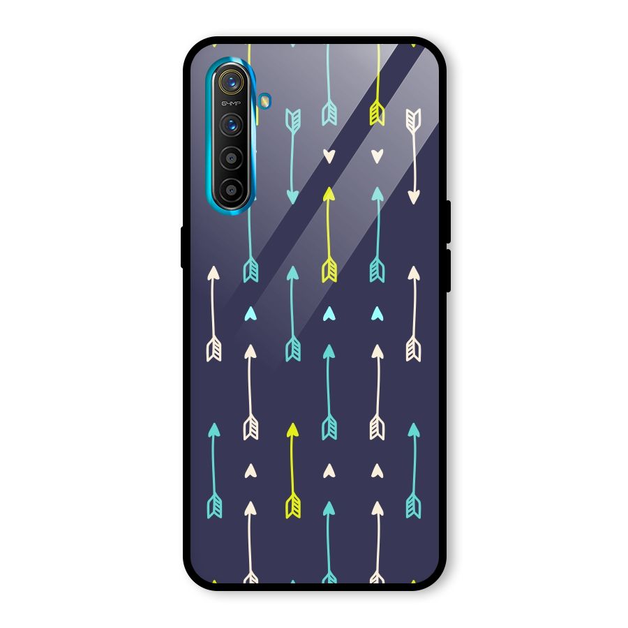 Boho Arrow Pattern Glass Back Case for Realme X2