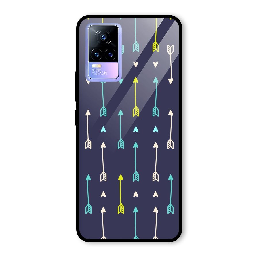 Boho Arrow Pattern Glass Back Case for Vivo Y73