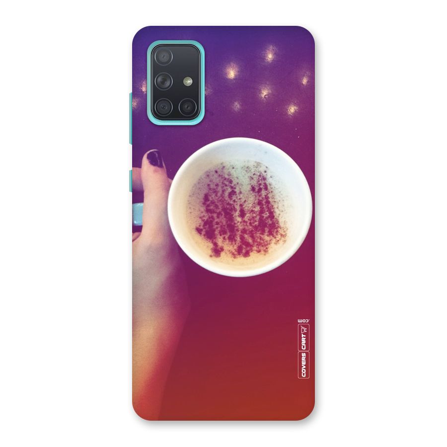 Bokeh Coffee Mug Back Case for Galaxy A71