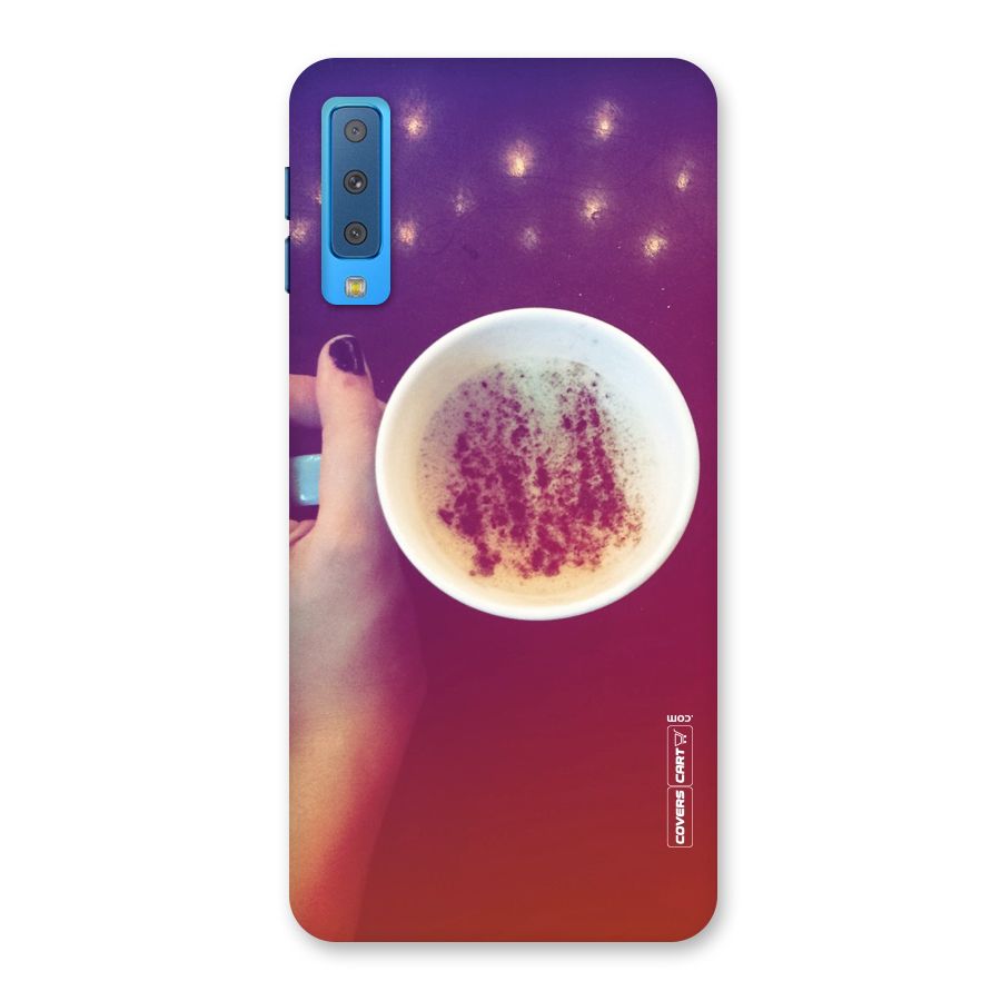 Bokeh Coffee Mug Back Case for Galaxy A7 (2018)