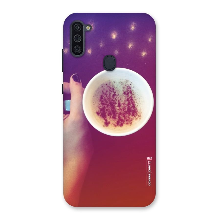 Bokeh Coffee Mug Back Case for Galaxy M11