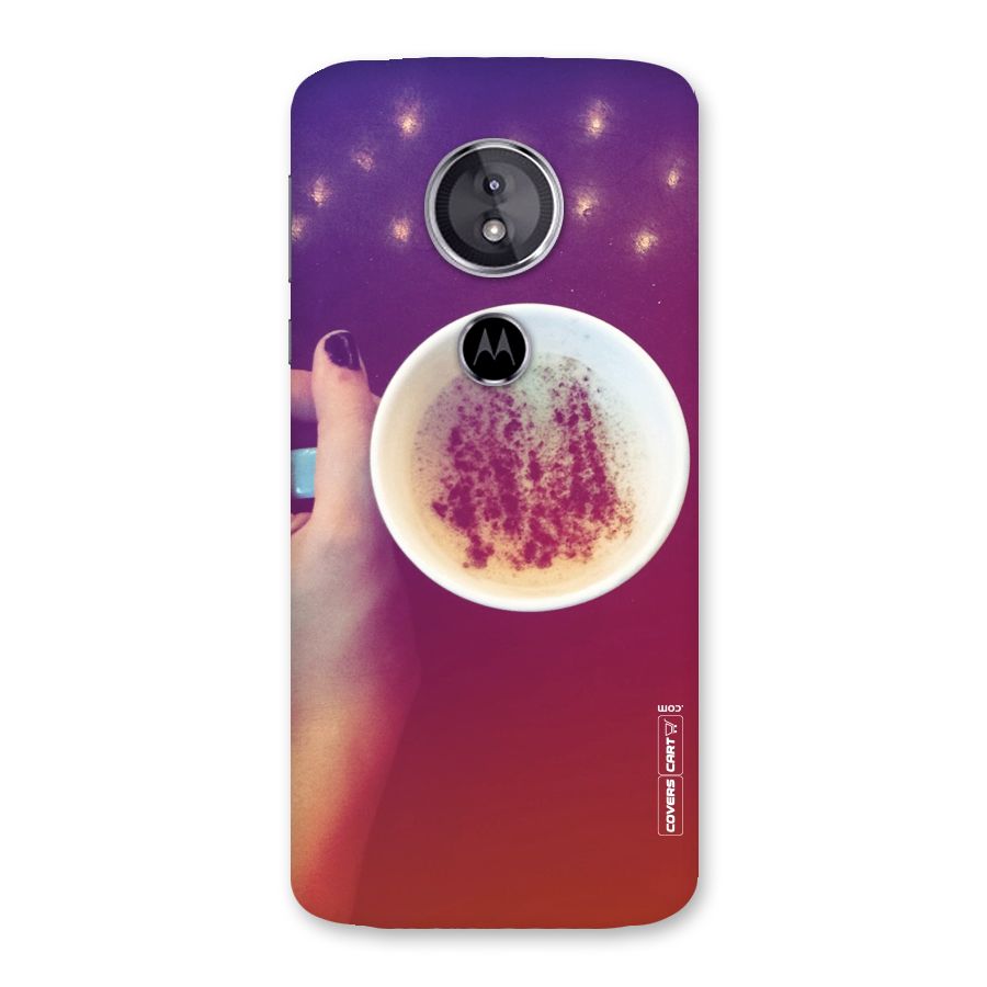 Bokeh Coffee Mug Back Case for Moto E5