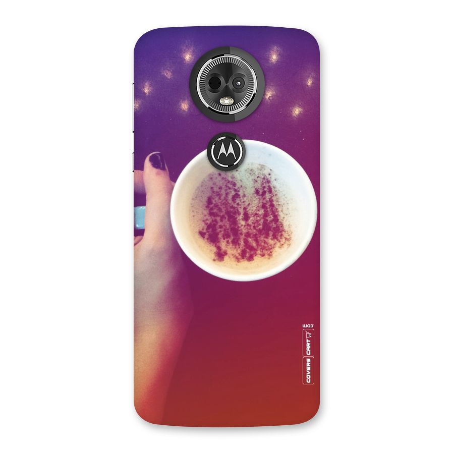 Bokeh Coffee Mug Back Case for Moto E5 Plus