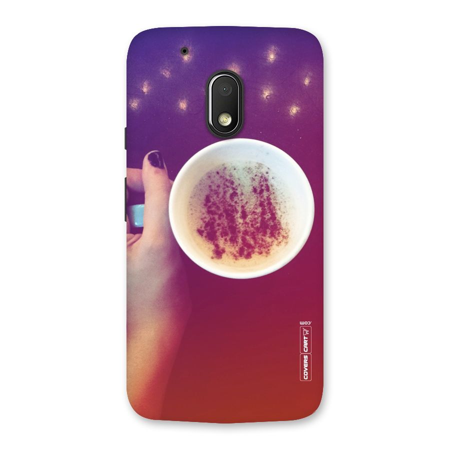 Bokeh Coffee Mug Back Case for Moto G4 Play