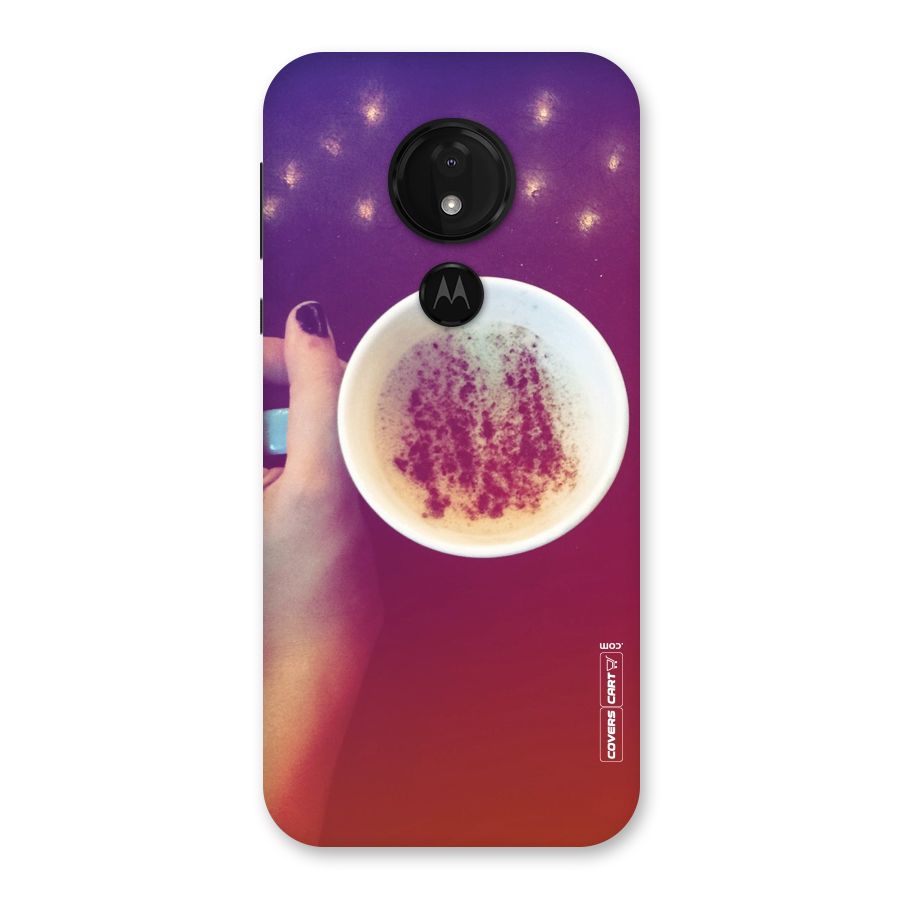 Bokeh Coffee Mug Back Case for Moto G7 Power