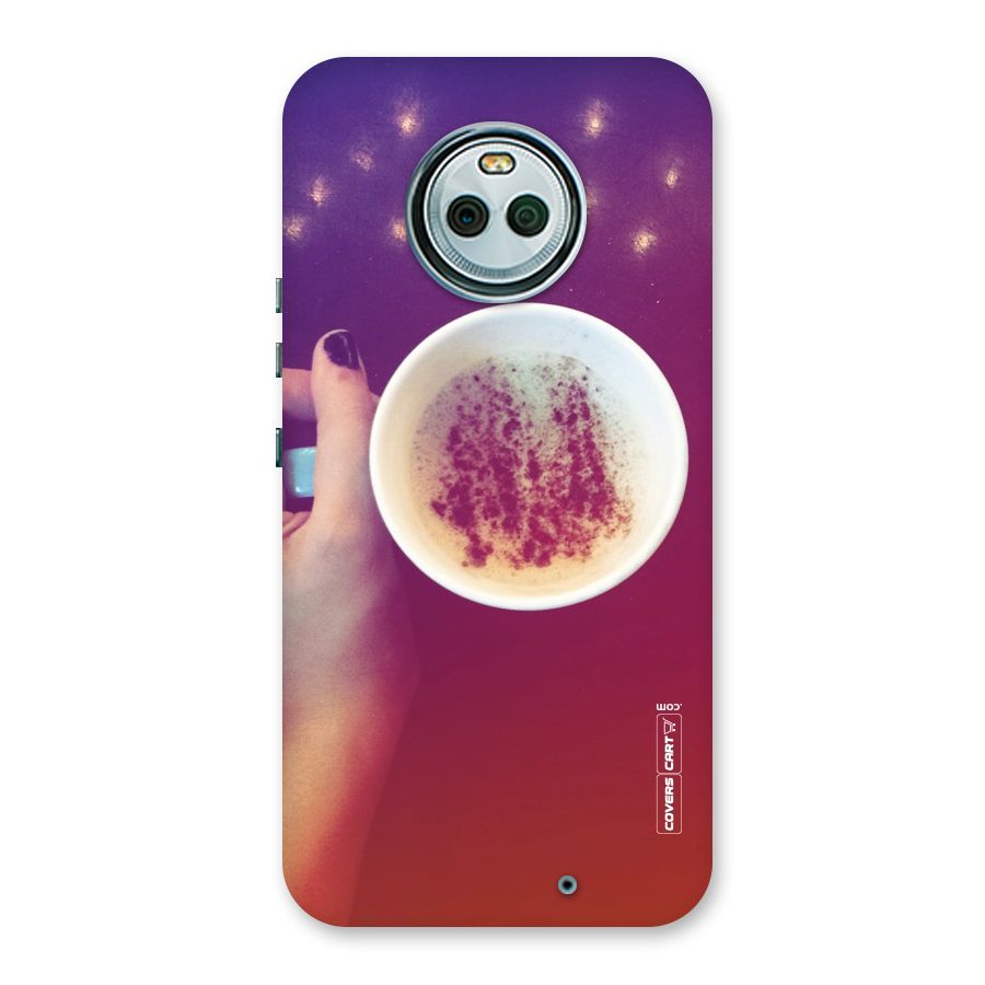 Bokeh Coffee Mug Back Case for Moto X4
