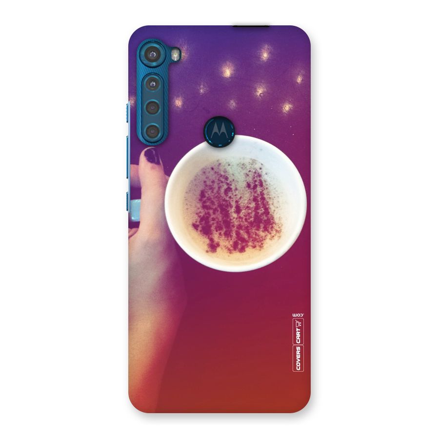 Bokeh Coffee Mug Back Case for Motorola One Fusion Plus