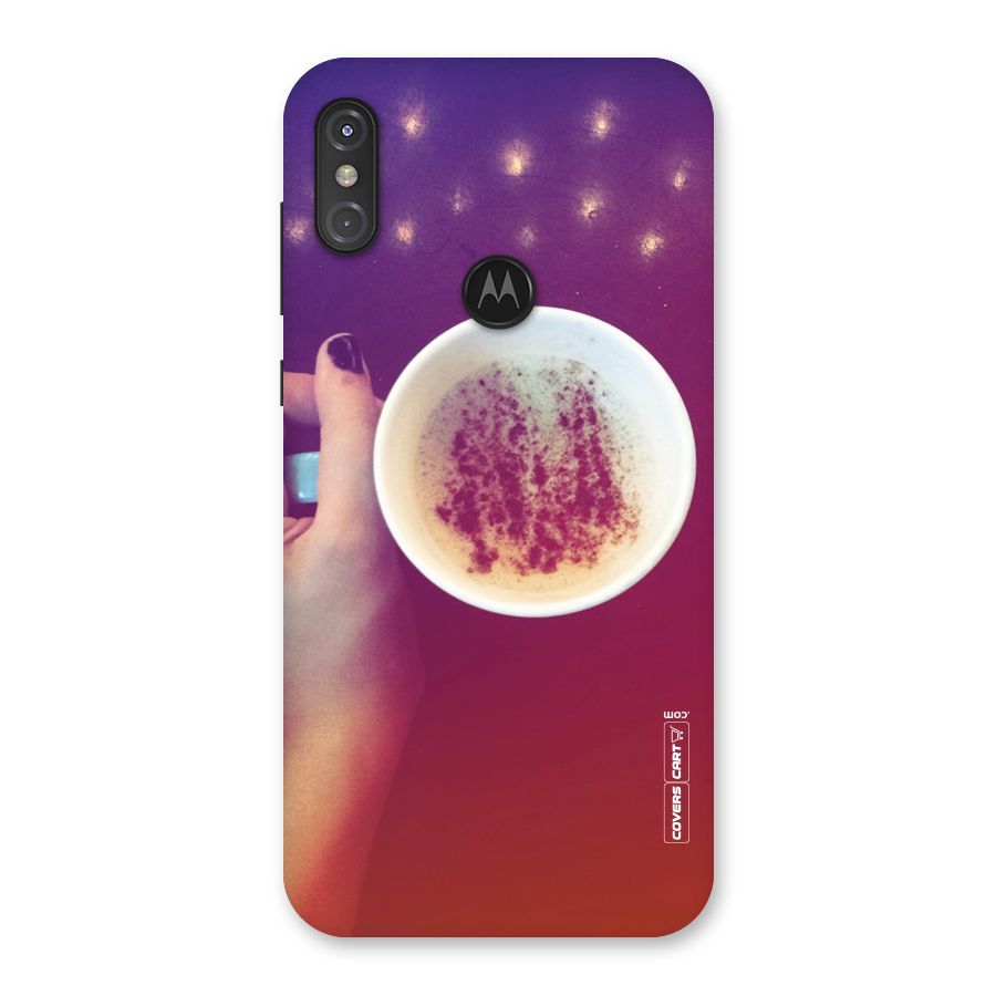 Bokeh Coffee Mug Back Case for Motorola One Power