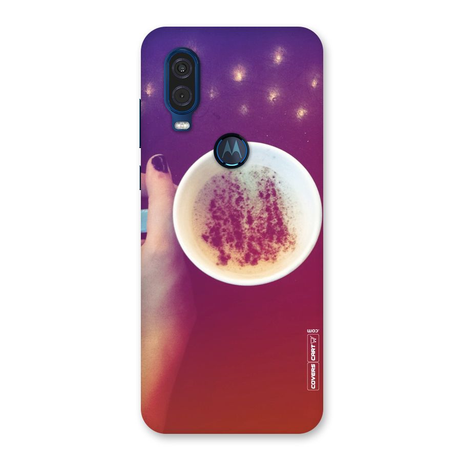 Bokeh Coffee Mug Back Case for Motorola One Vision
