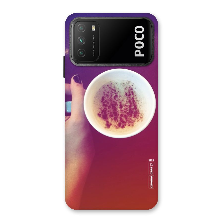 Bokeh Coffee Mug Back Case for Poco M3