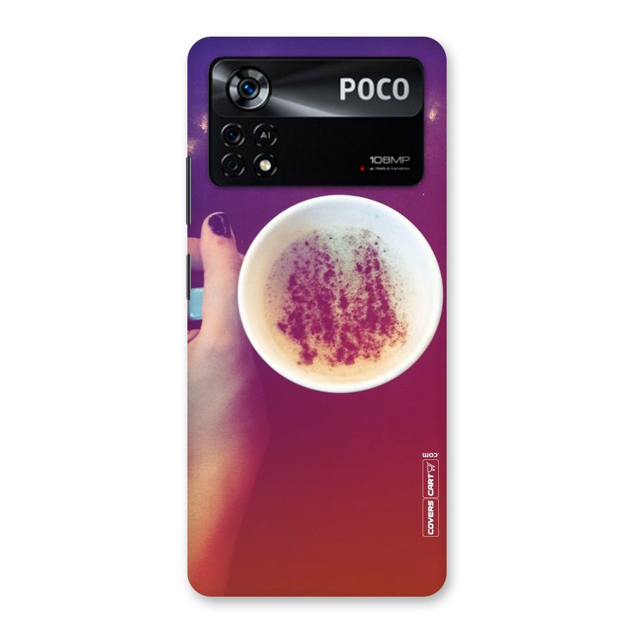 Bokeh Coffee Mug Back Case for Poco X4 Pro 5G