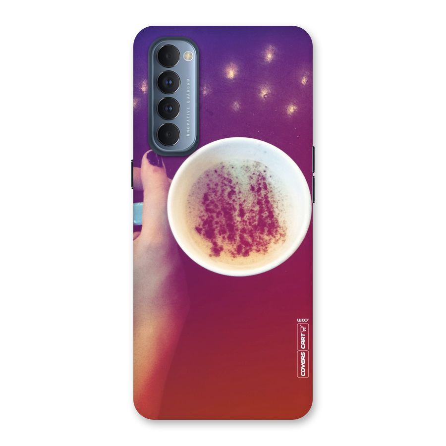 Bokeh Coffee Mug Back Case for Reno4 Pro
