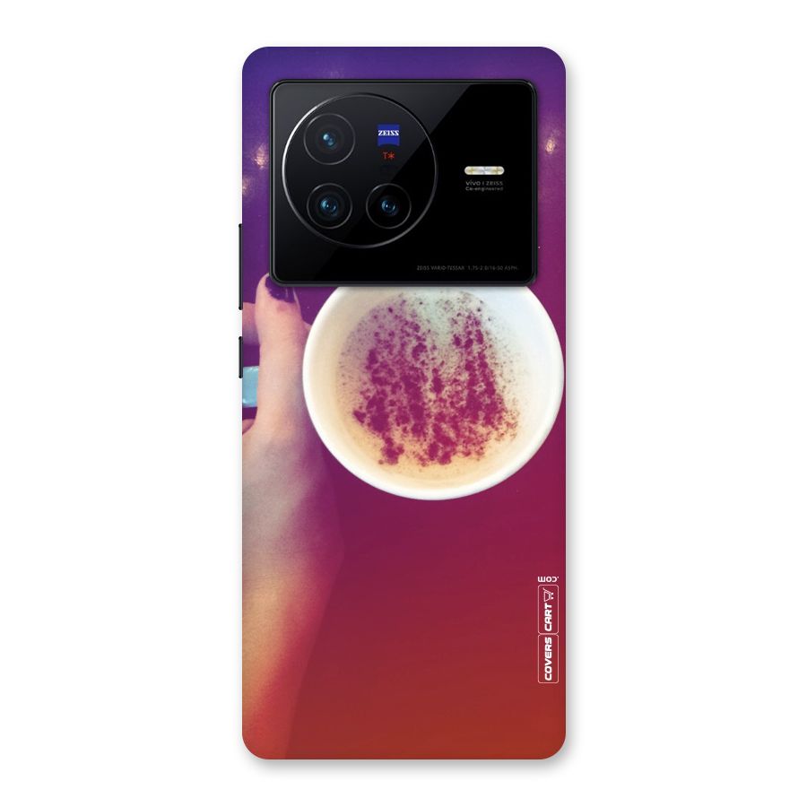 Bokeh Coffee Mug Back Case for Vivo X80