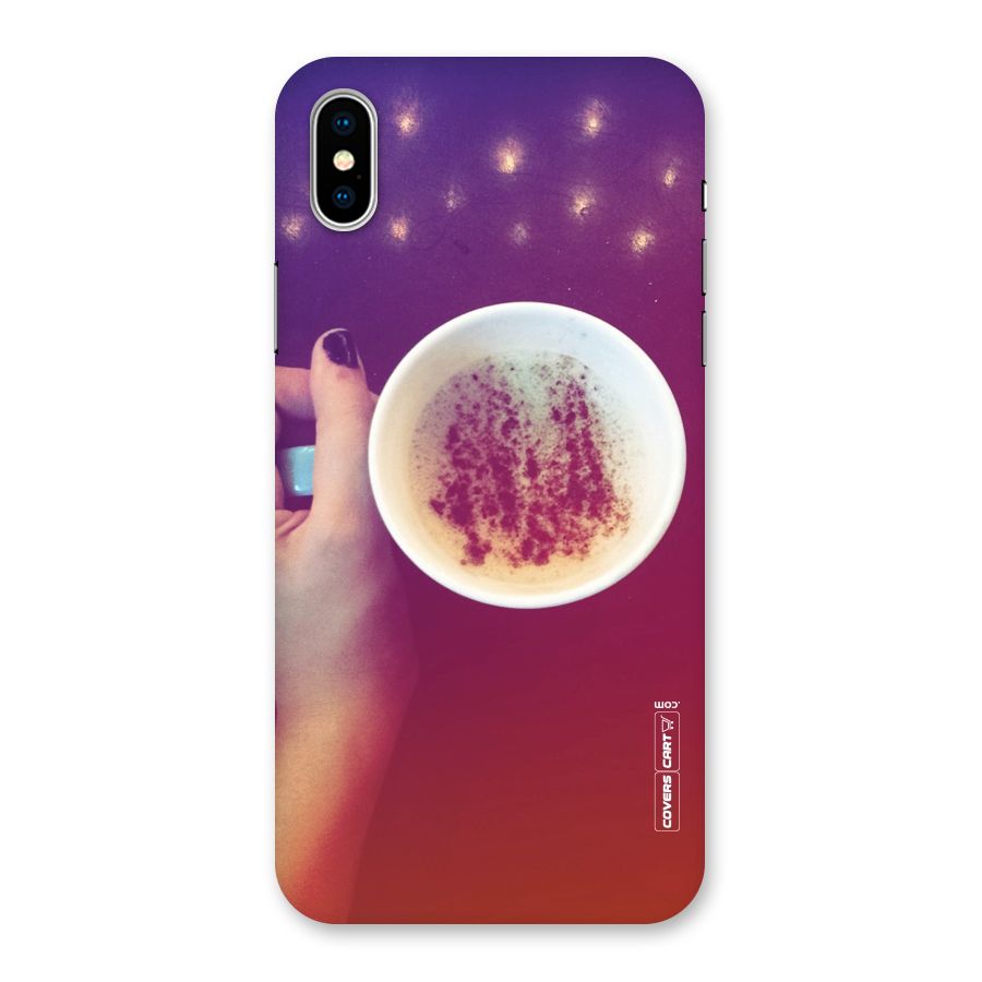 Bokeh Coffee Mug Back Case for iPhone XS