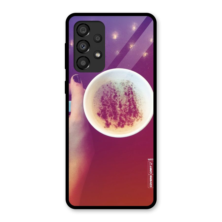 Bokeh Coffee Mug Glass Back Case for Galaxy A33 5G
