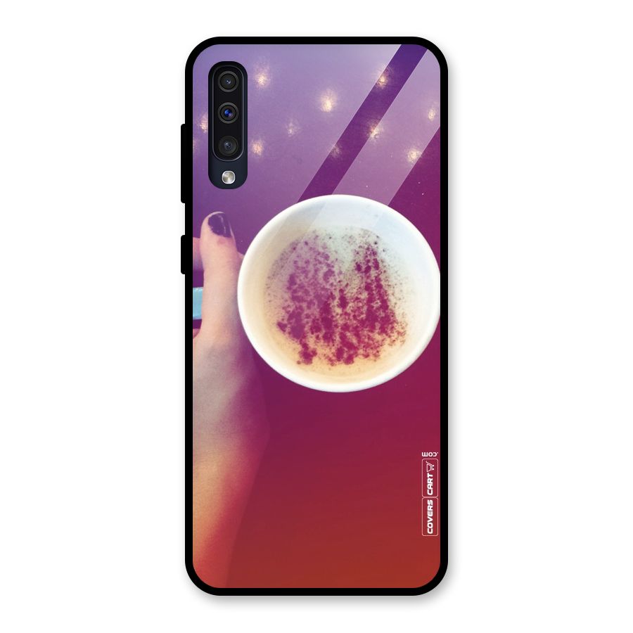 Bokeh Coffee Mug Glass Back Case for Galaxy A50