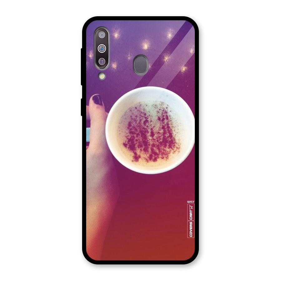 Bokeh Coffee Mug Glass Back Case for Galaxy M30