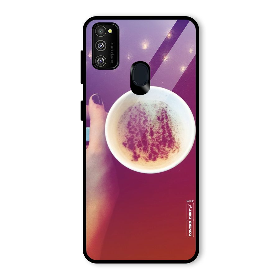 Bokeh Coffee Mug Glass Back Case for Galaxy M30s