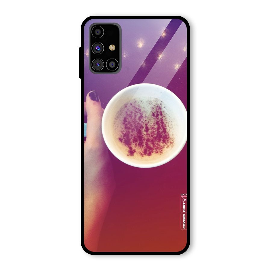 Bokeh Coffee Mug Glass Back Case for Galaxy M31s