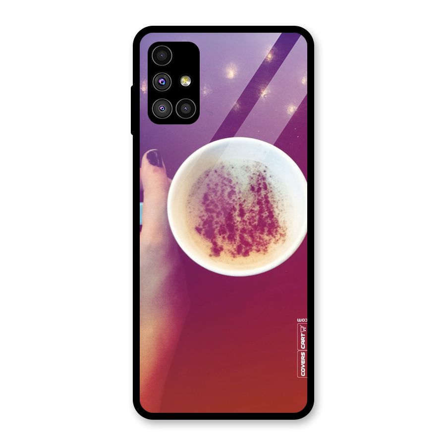 Bokeh Coffee Mug Glass Back Case for Galaxy M51