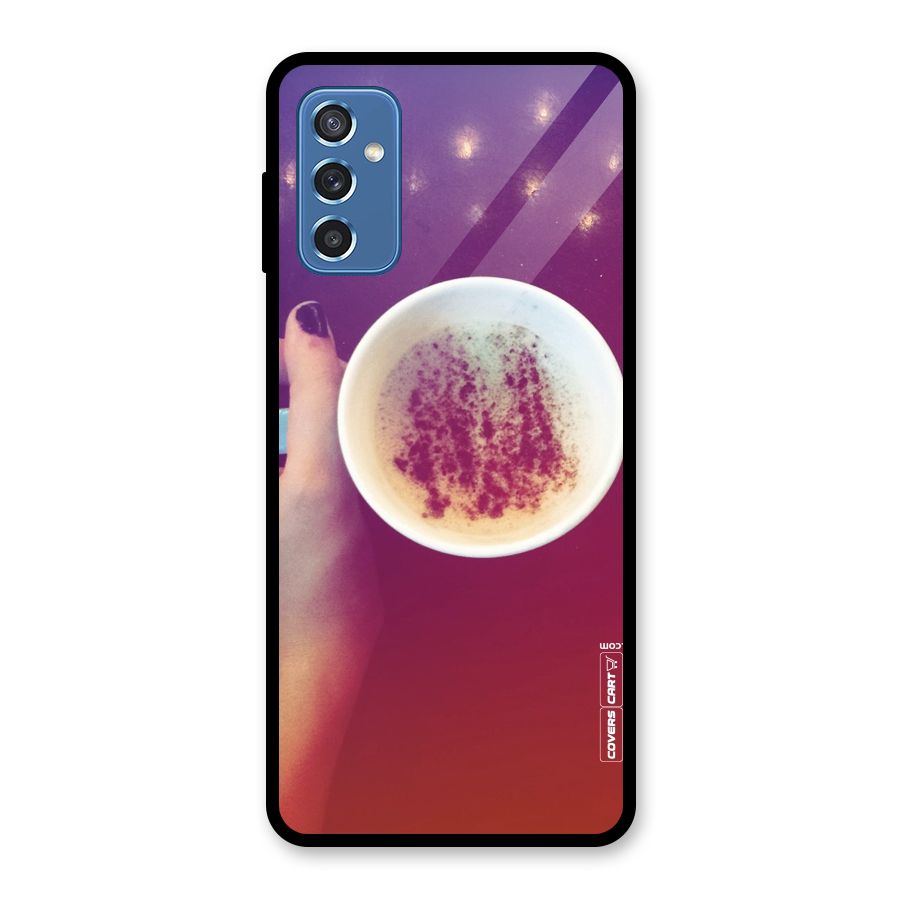 Bokeh Coffee Mug Glass Back Case for Galaxy M52 5G