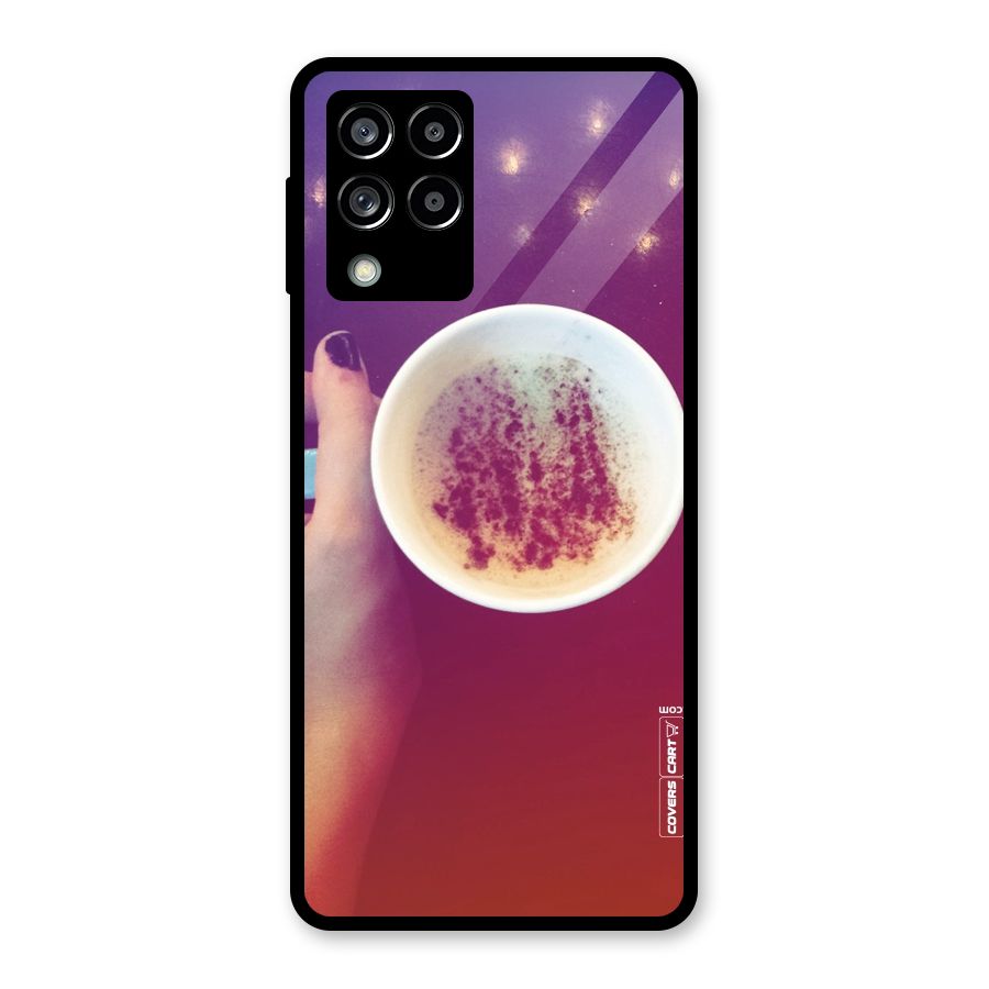 Bokeh Coffee Mug Glass Back Case for Galaxy M53 5G