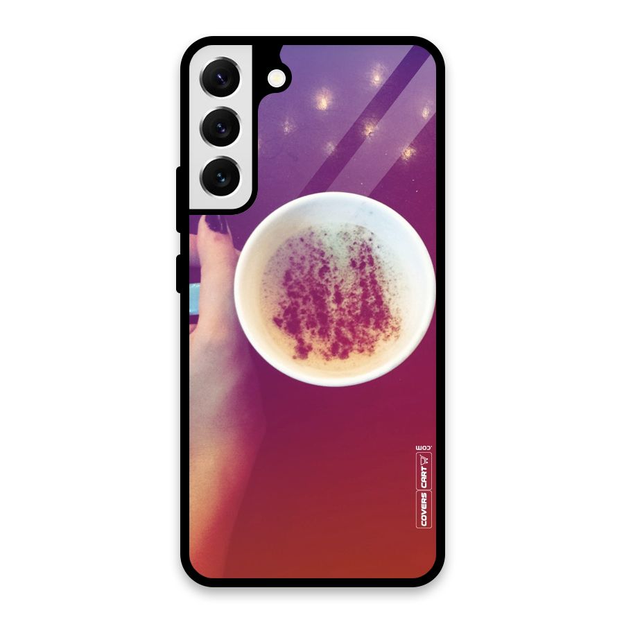 Bokeh Coffee Mug Glass Back Case for Galaxy S22 Plus 5G