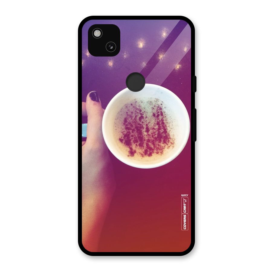 Bokeh Coffee Mug Glass Back Case for Google Pixel 4a