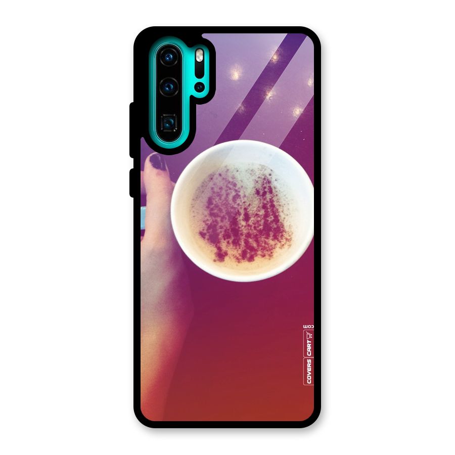 Bokeh Coffee Mug Glass Back Case for Huawei P30 Pro