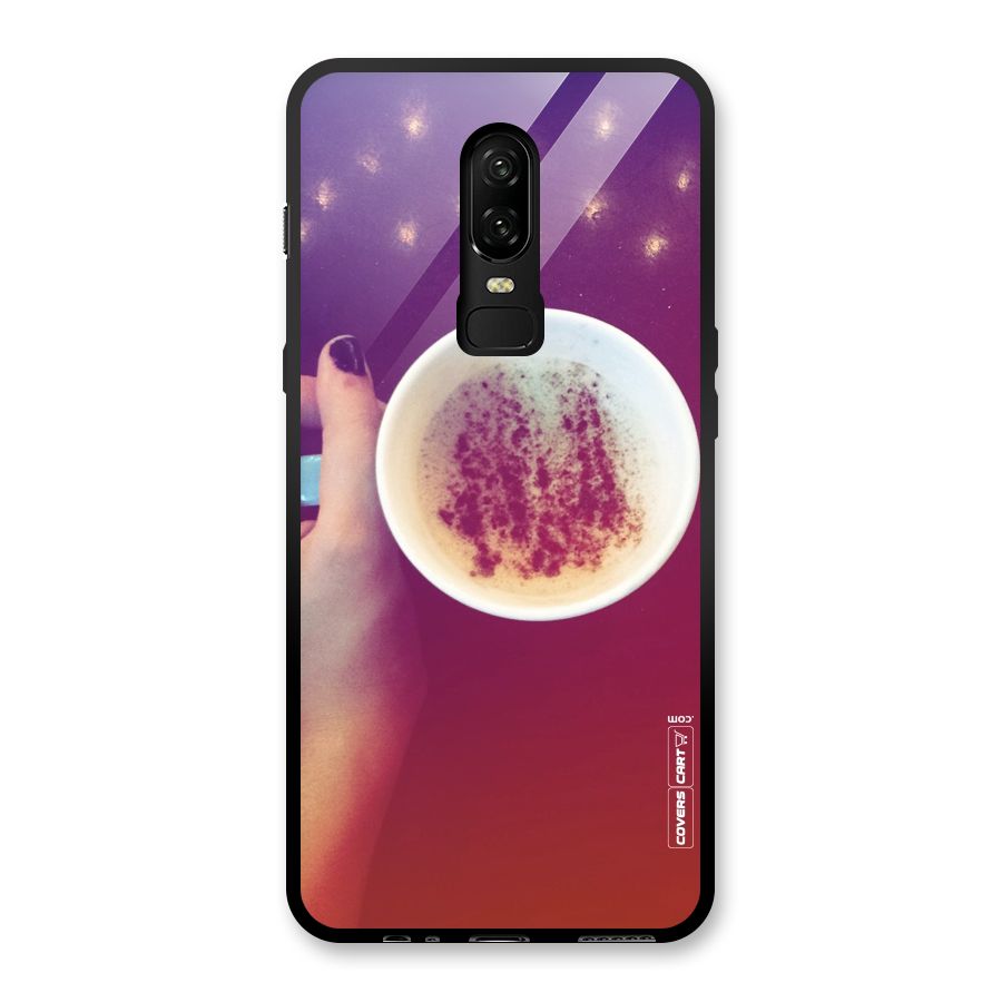 Bokeh Coffee Mug Glass Back Case for OnePlus 6