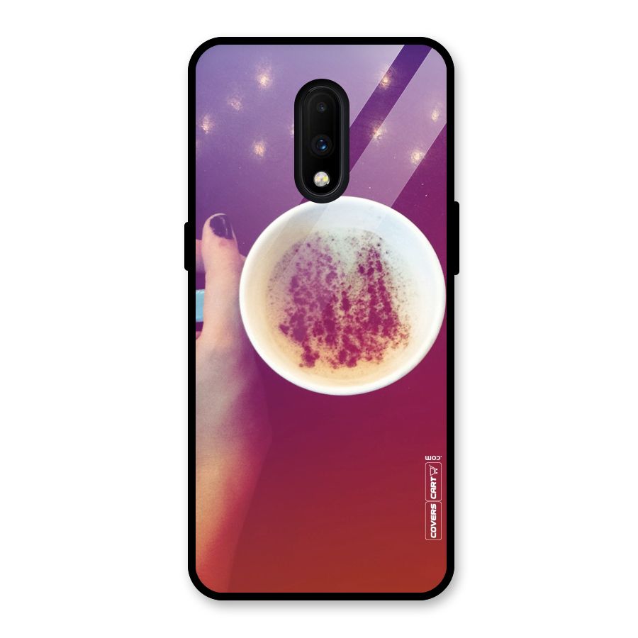 Bokeh Coffee Mug Glass Back Case for OnePlus 7