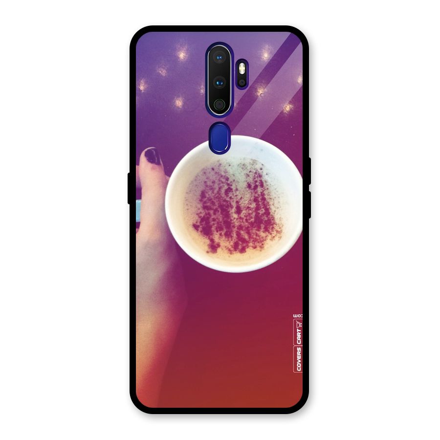 Bokeh Coffee Mug Glass Back Case for Oppo A9 (2020)