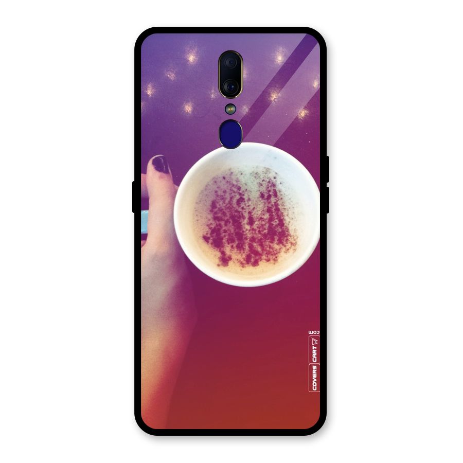 Bokeh Coffee Mug Glass Back Case for Oppo F11