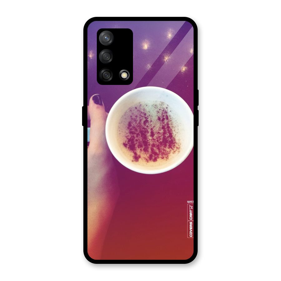 Bokeh Coffee Mug Glass Back Case for Oppo F19