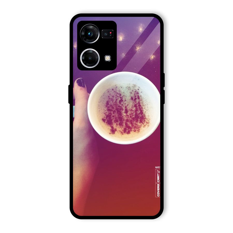 Bokeh Coffee Mug Glass Back Case for Oppo F21 Pro 4G