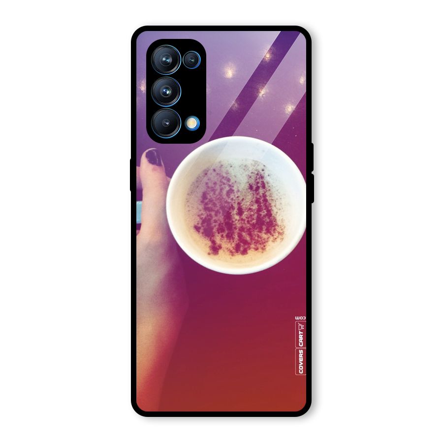 Bokeh Coffee Mug Glass Back Case for Oppo Reno5 Pro 5G