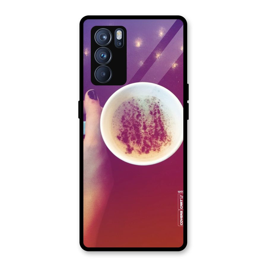 Bokeh Coffee Mug Glass Back Case for Oppo Reno6 Pro 5G